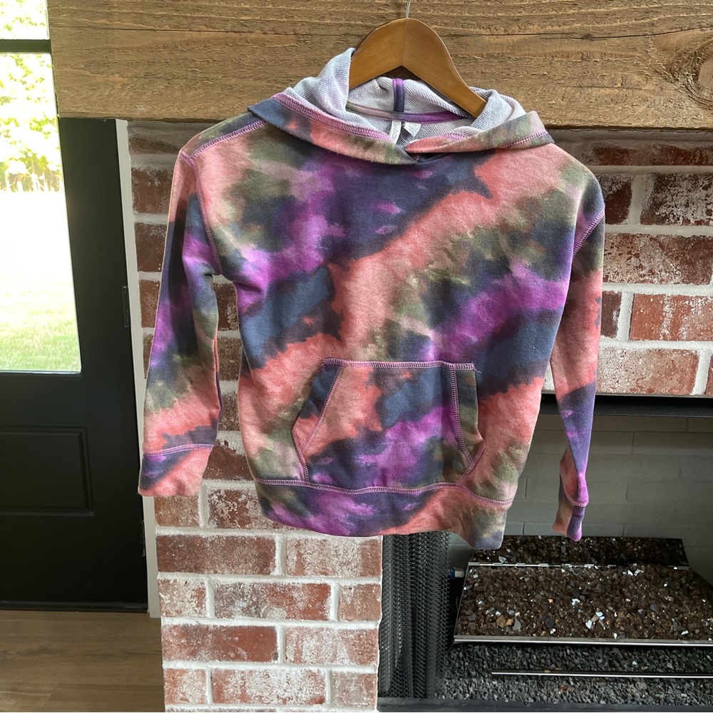 Girls Multicolor Tie-Dye Hoodie size S
